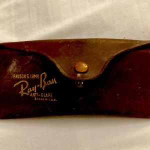 Ray-Ban gold frame green tinted sunglasses all original pat.USA A-524